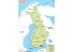 Finland Road Map - Digital File
