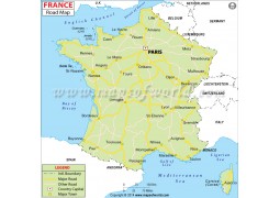 France Road Map - Digital File