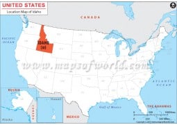 Idaho Location Map - Digital File