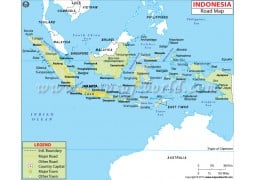 Indonesia Road Map - Digital File
