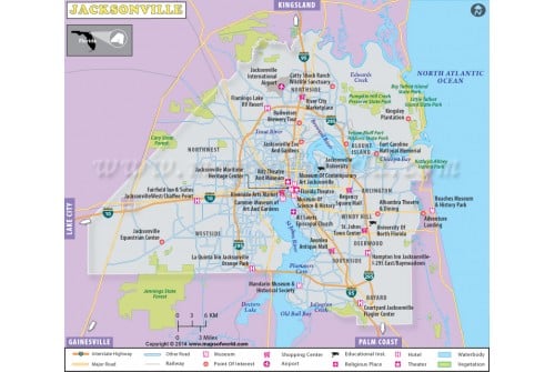 Jacksonville City Map