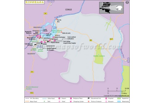 Kinshasa Map