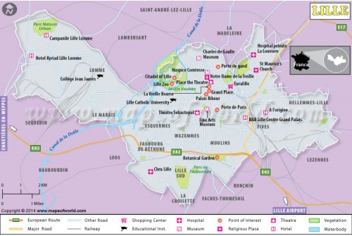 Lille City Map
