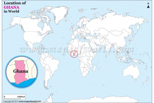 Ghana Location On World Map