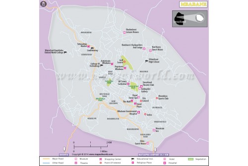 Mbabane City Map