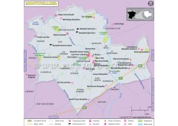 Montpellier City Map - Digital File