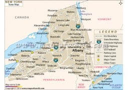 New York State Map - Digital File