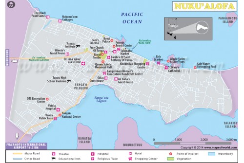 Nuku'alofa City Map