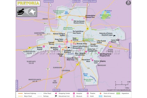 Pretoria City Map