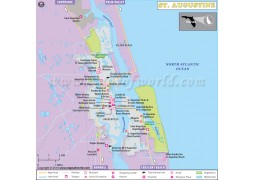 St Augustine City Map - Digital File