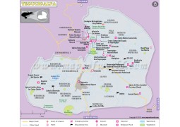 Tegucigalpa Map - Digital File