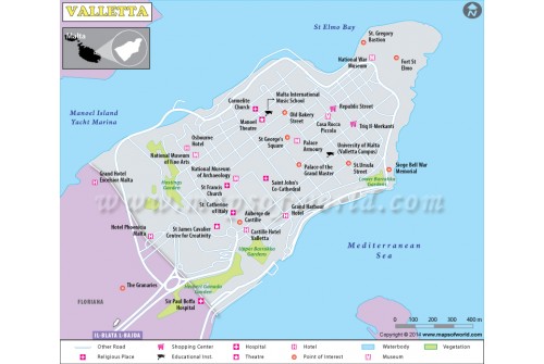 Valletta Map