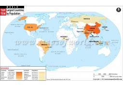 Top Ten Largest Countries By Population - Digital File