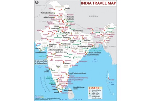 India Travel Map