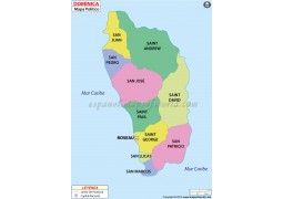 Dominica Spanish Map - Digital File