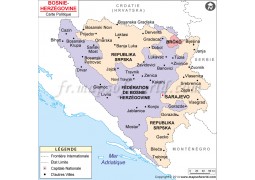 Bosnia Herzegovina Map - Digital File