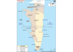 Gibraltar Map in French - Digital File
