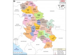 Serbia French Map - Digital File