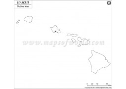 Blank Map of Hawaii - Digital File