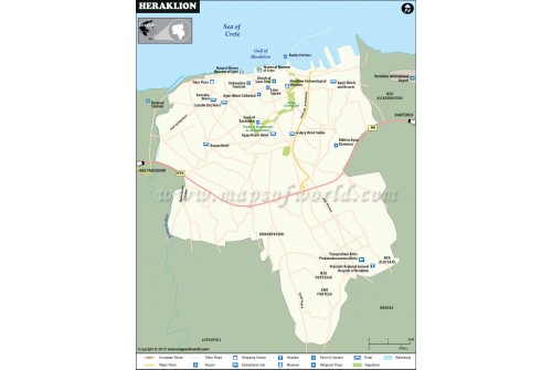 Heraklion City Map