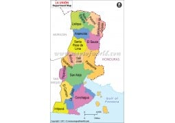 Map of La Union, El Salvador - Digital File