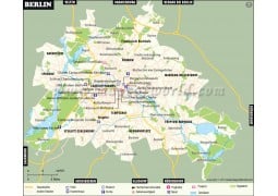 Berlin City Deutsch Map - Digital File