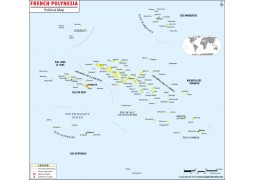 French Polynesia Map - Digital File