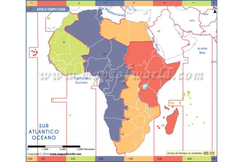 Africa Time Zone Spanish