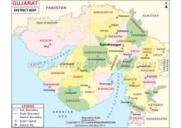 Gujarat State Map - Digital File