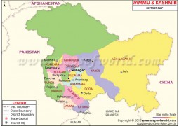 Jammu and Kashmir Map - Digital File