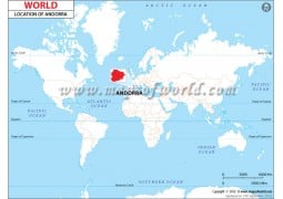 Andorra Location Map - Digital File