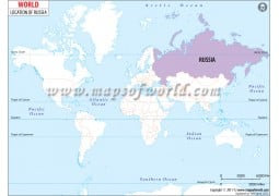 Russia Location Map - Digital File