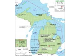 Michigan Beach Map - Digital File
