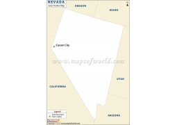 Nevada Outline Map - Digital File