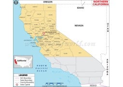Map of Northern California - Digital File