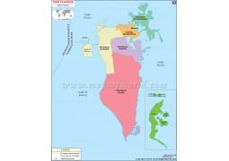 Bahrain Portuguese Map - Digital File