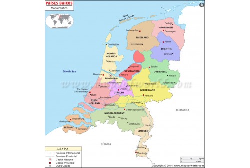 Netherlands Portuguese Map