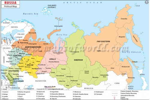 Russia Political Map