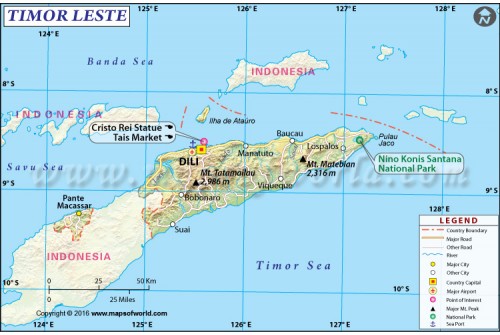 Timor Leste Map