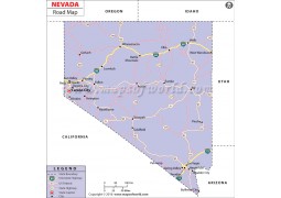 Nevada Road Map - Digital File