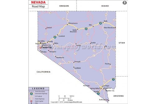 Nevada Road Map
