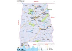 Reference Map of Alabama - Digital File