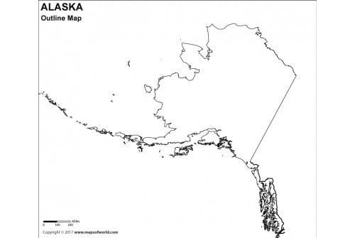 Alaska Outline Map