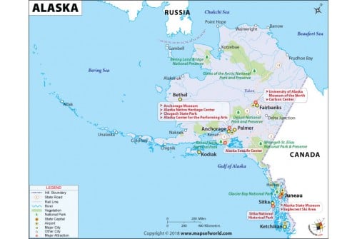 Reference Map of Alaska