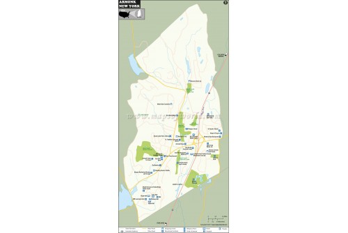Armonk Map, New York
