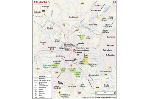 Atlanta City Map