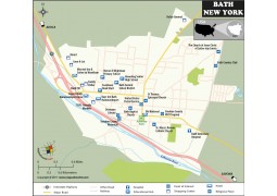 Bath Map, New York - Digital File