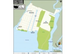 Bay Park Map, New York - Digital File