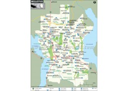 Bellevue City Map, Washington - Digital File