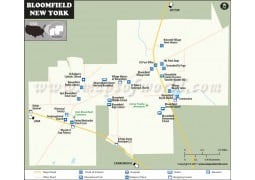 Bloomfield Village Map, New York - Digital File